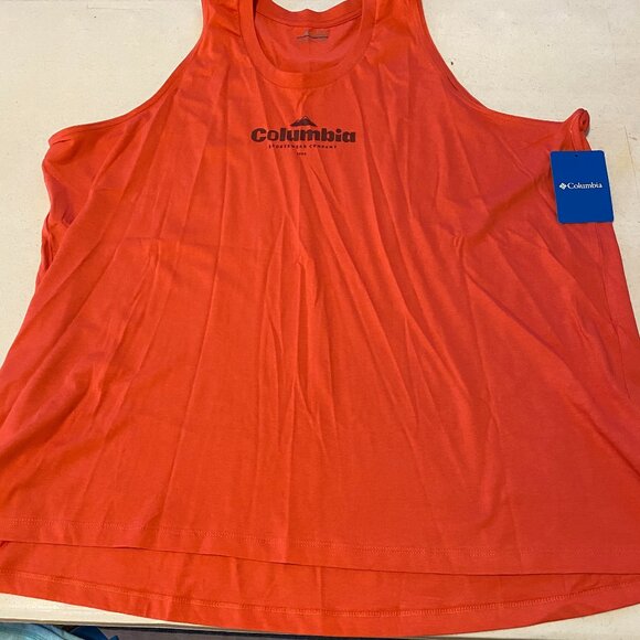 Columbia NWT, women's size 3X, North Cascades Tank top in orange. - Picture 1 of 7